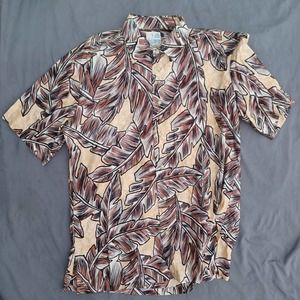 Island Traditions of Hawaii Button Shirt Size Large 100% Cotton Made in Hawaii